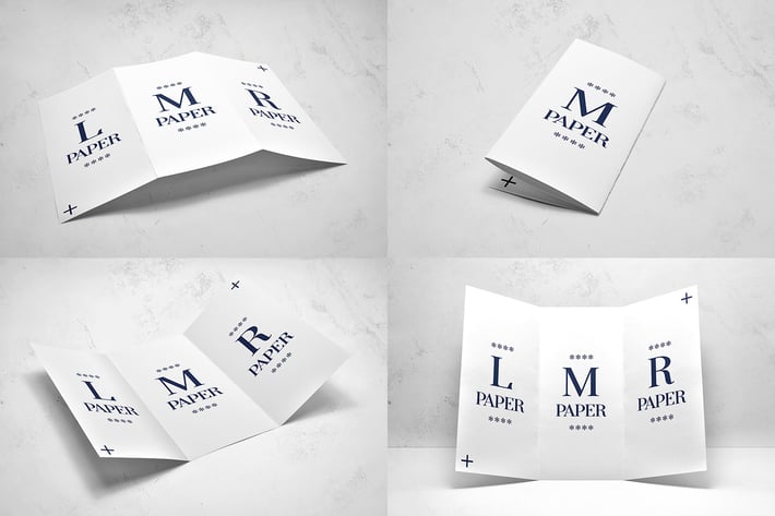 Trifold Broshure Mockup
