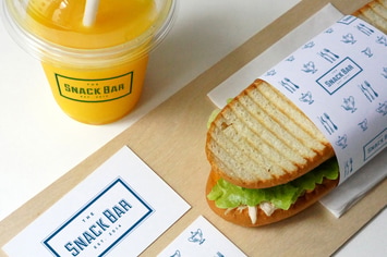 Sandwich cafe Mockup