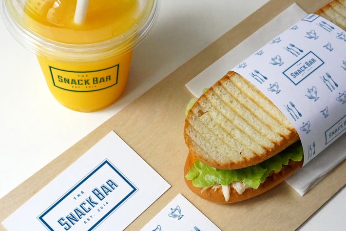 Sandwich cafe Mockup