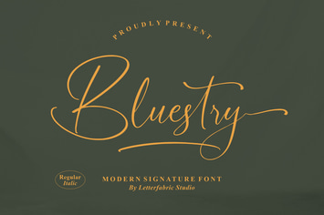 Bluestry Modern Signature Font