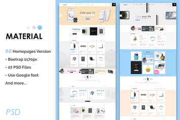 Material - MultiPurpose eCommerce PSD