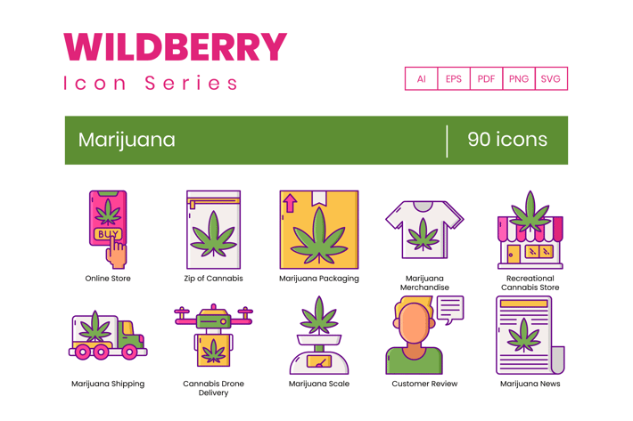 Marijuana Icons