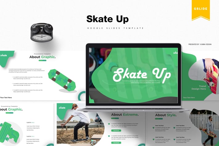 Skate Up | Google Slides Template