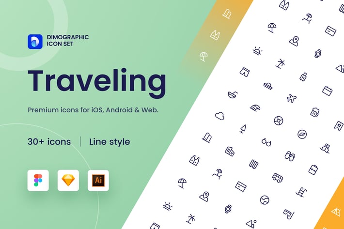Travel Icon Set UZ