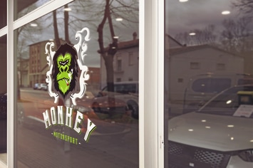 Car Glass Logo Mockup