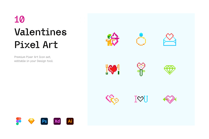 Valentines - Pixel Art