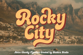 Rocky City - Retro Chunky Typeface