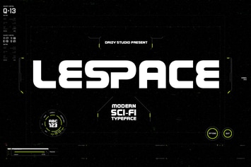 Lespace - Modern Sci-Fi Font