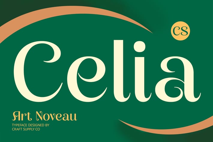CS Celia – Art Nouveau Font