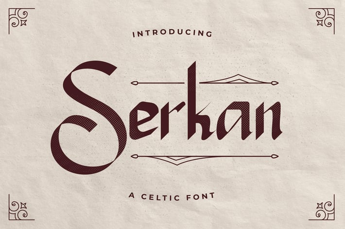 Serkan – A Celtic font