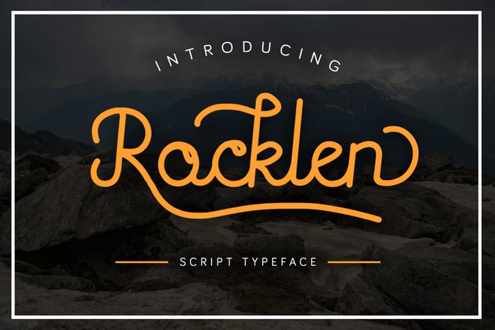 Rocklen - Monoline Script