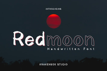 Redmoon - Handwritten Font