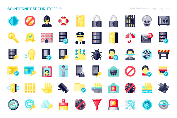 60 Internet Security Icons