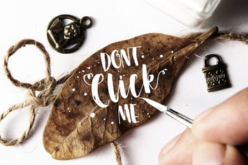 Don't Click Me wedding script font