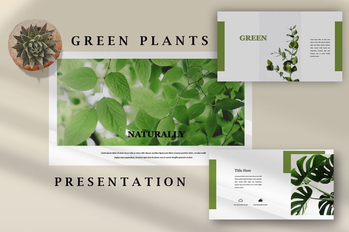 Green Plants - Nature Powerpoint Template
