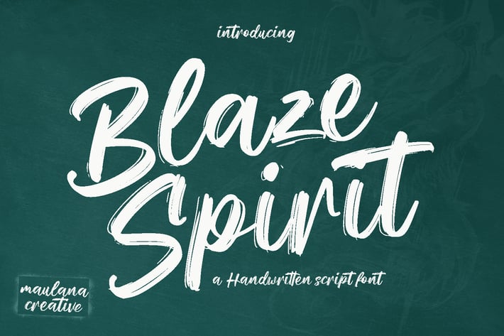 Blaze Spirit Brush Script Font