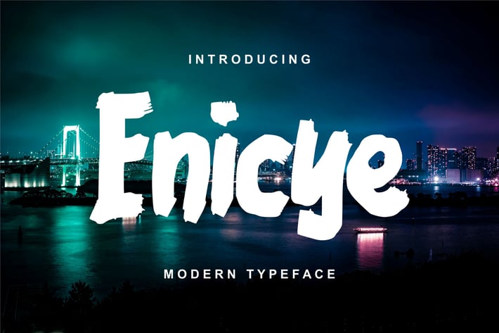 Enicye | Modern Typeface Font