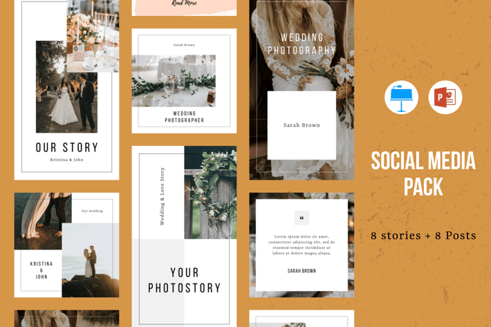 Instagram Powerpoint and Keynote Template