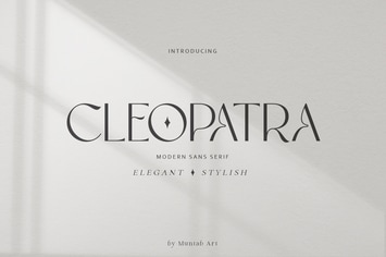 Cleopatra | Modern Sans Serif