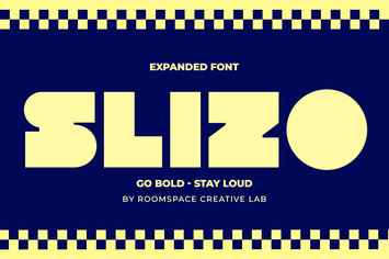 Slizo - Geometric Bold Expanded Display Game Font