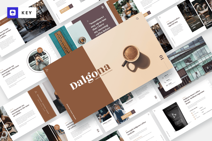 DALGONA - Coffee Shop & Cafe Keynote Template