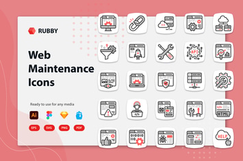 Rubby - Web Maintenance Icons