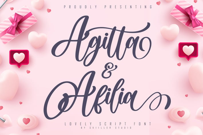 Agitta Afilia Lovely Script Font