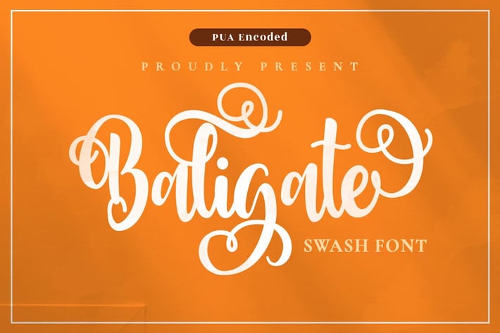 Baligate - Swash Font