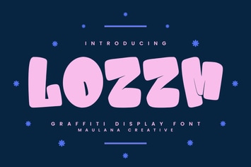 Lozzm Graffiti Display Font
