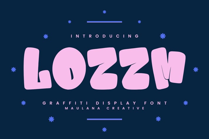 Lozzm Graffiti Display Font
