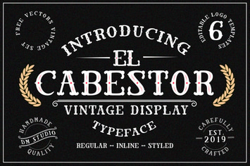 El Cabestor - Vintage Display Typeface & EXTRA 