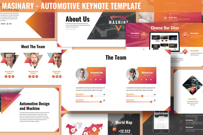 Masinary - Automotive Keynote Template