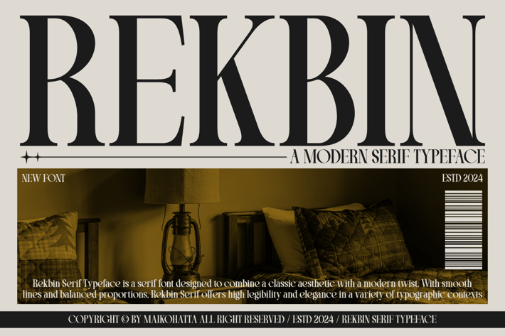 Rekbin - Modern Serif Typeface