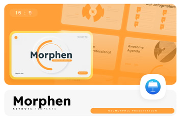 Morphen – Neumorphic Keynote Template