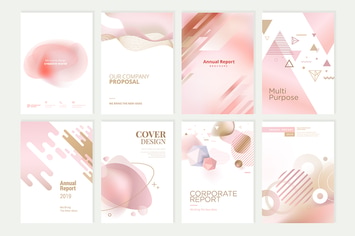 Beauty brochure, annual report, cover designs