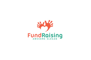 Fund raising logo template
