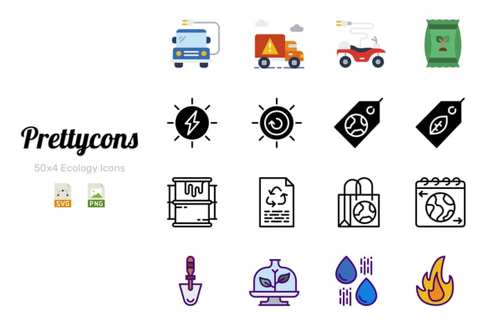 Prettycons - 200 Ecology Icons Vol.1