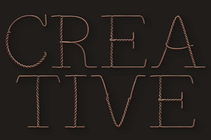 Vintage Wire - 3D Color SVG Font