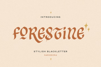 Forestine - Stylish Blackletter