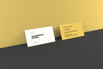 Business Card Mockups - Landscape and Portrait