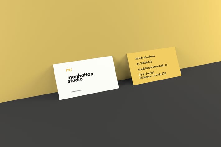 Business Card Mockups - Landscape and Portrait