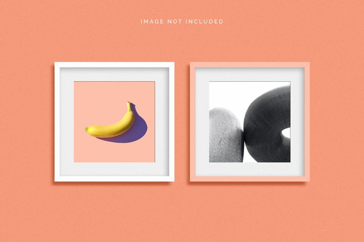 Square Frame Set Mockup