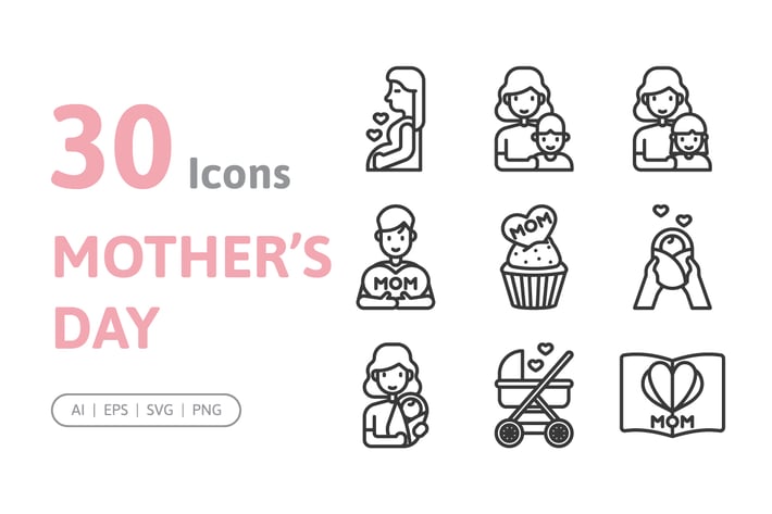 30 Mother's Day Icons