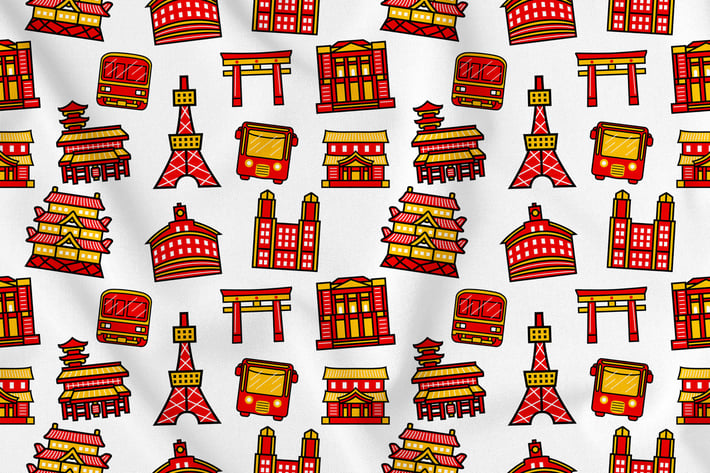 Tokyo City Seamless Pattern Vol. 1