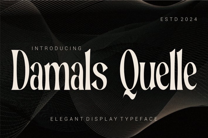 Damals Quelle - Elegant Display Typeface