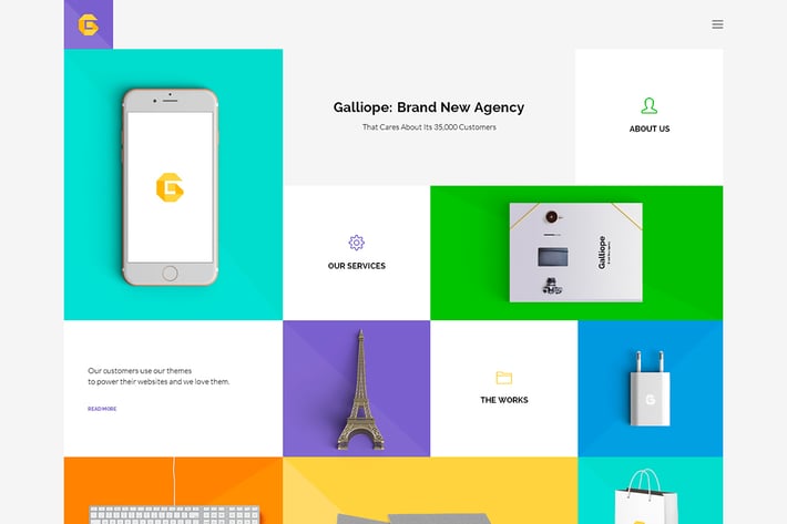 Galliope - Agency/Portfolio PSD Template