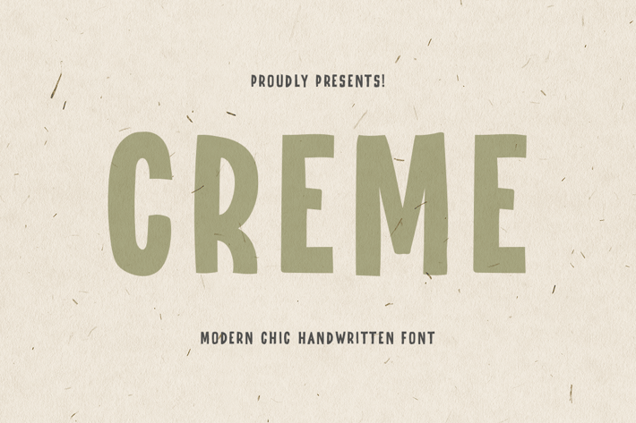 CREME - Modern Chic Hand-lettered font