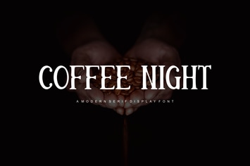 Coffee Night - Modern Serif Display Font