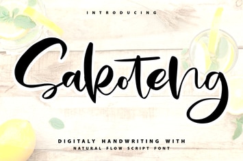 Sakoteng | Handwriting Script Font