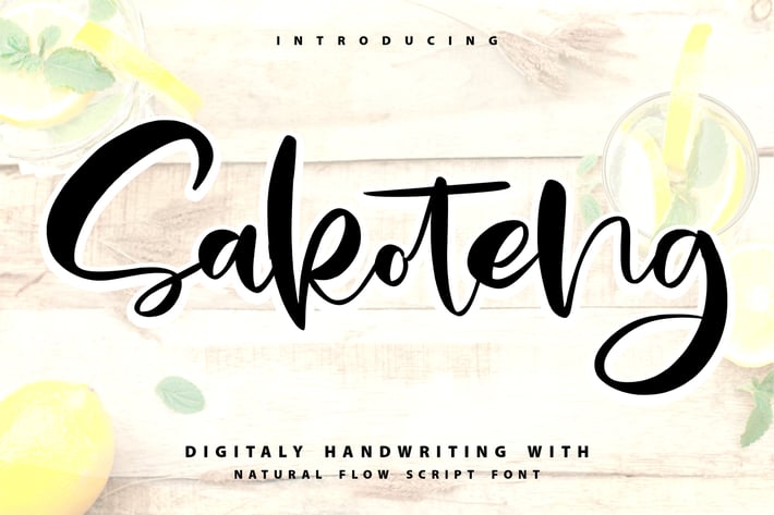 Sakoteng | Handwriting Script Font